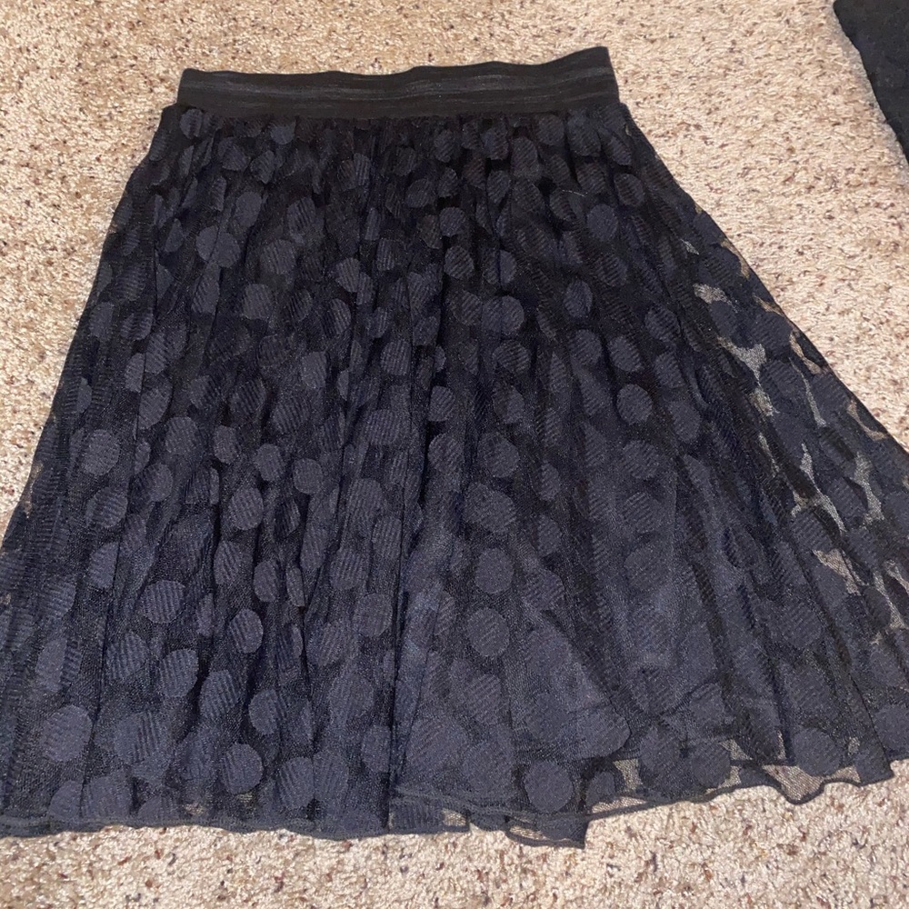 Fluffy black skirt